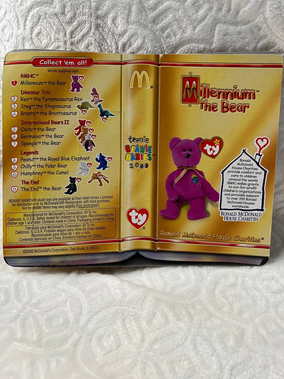 *RARE* MINT Millennium the Bear Beanie Baby With Tag in Pristine Condition