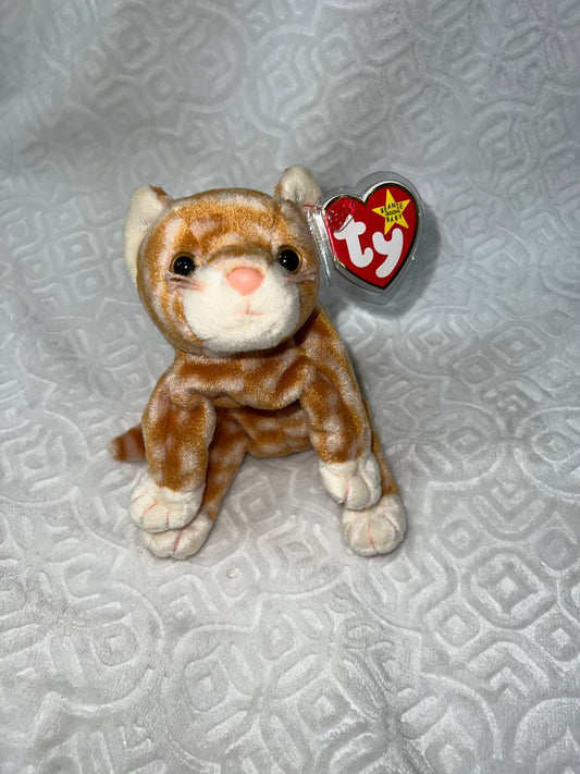 *RARE* MINT 1999 Amber The Cat Beanie Baby With Tag