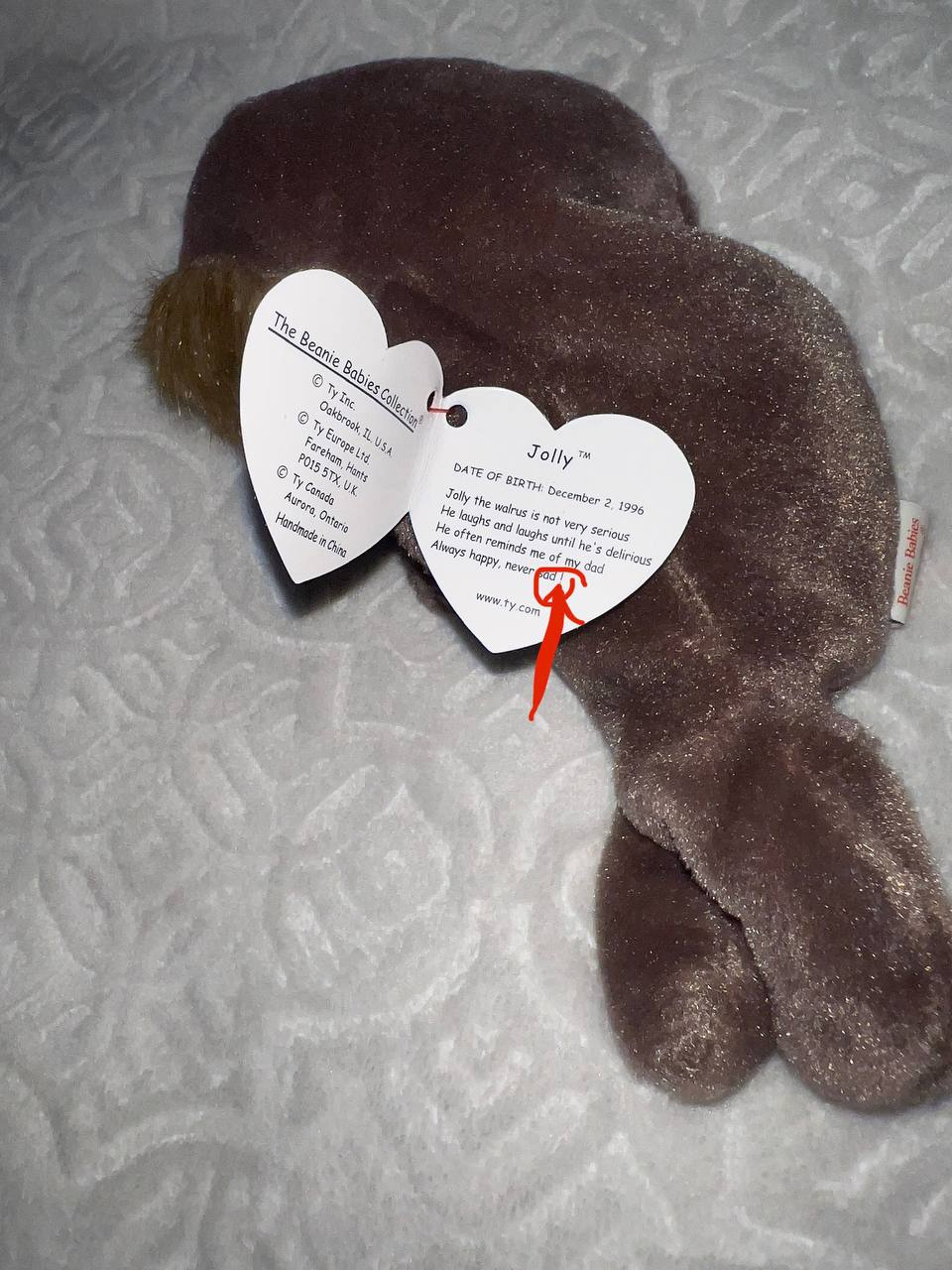 *RARE* MINT Jolly 1996 Beanie Baby With Tag in Pristine Condition
