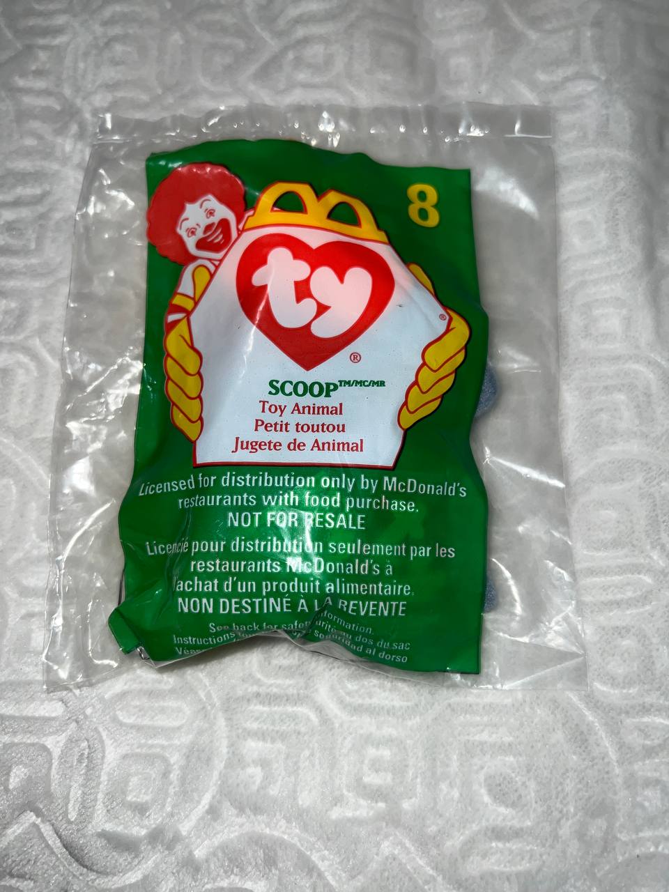 *RARE* MINT Scoop Beanie Baby With Tag in Pristine Condition