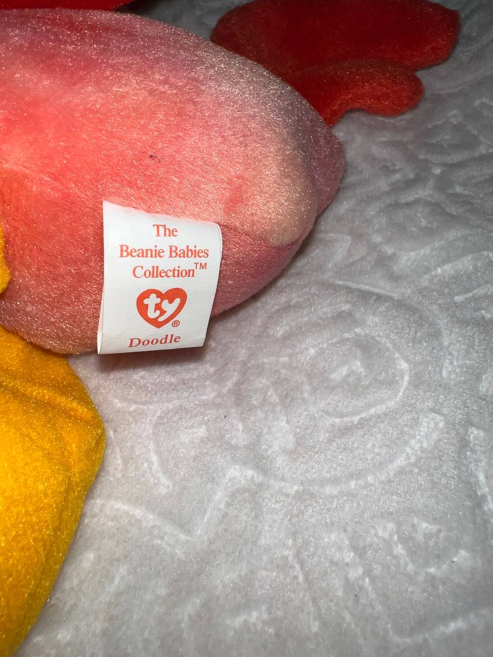 *RARE* MINT Doodle 1996 Beanie Baby With Tag in Pristine Condition Style 4171